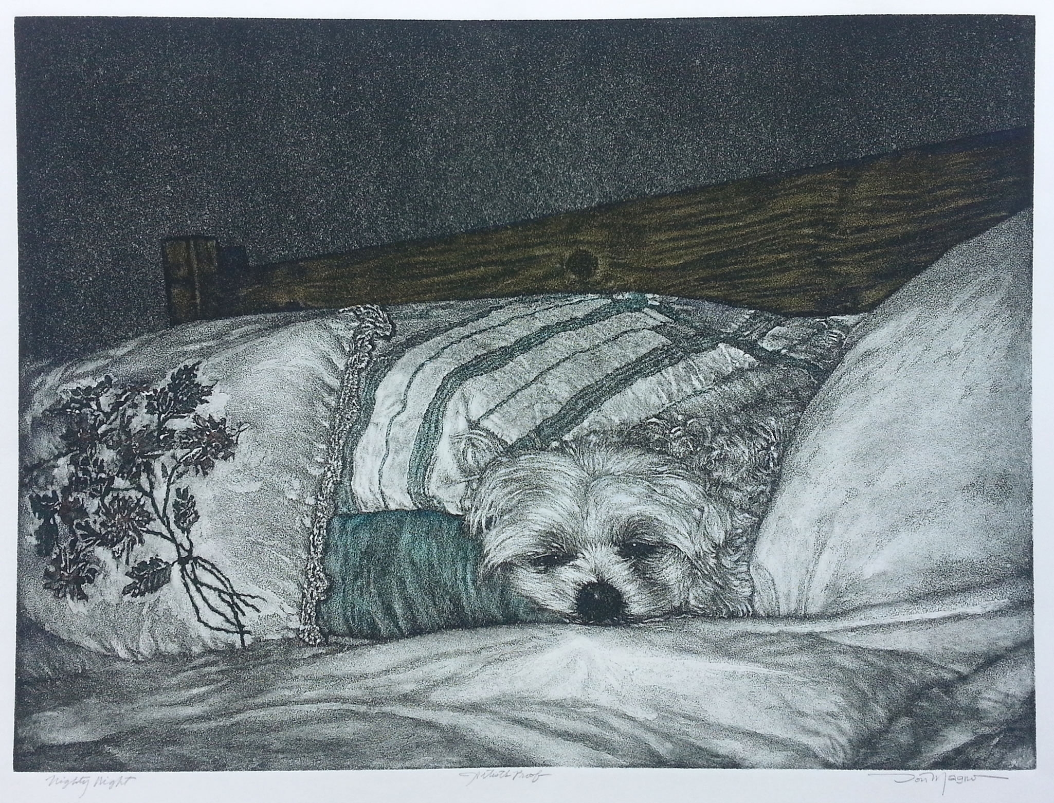 Nighty Night Etching by Don Magno
