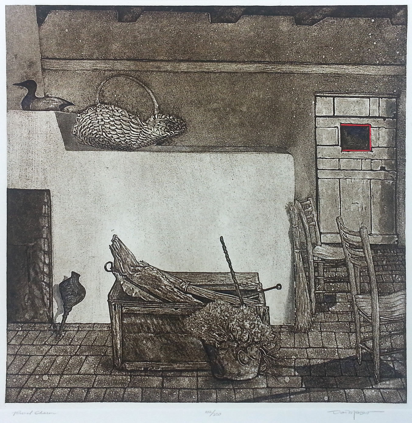 Rural Charm Etching by Don Magno